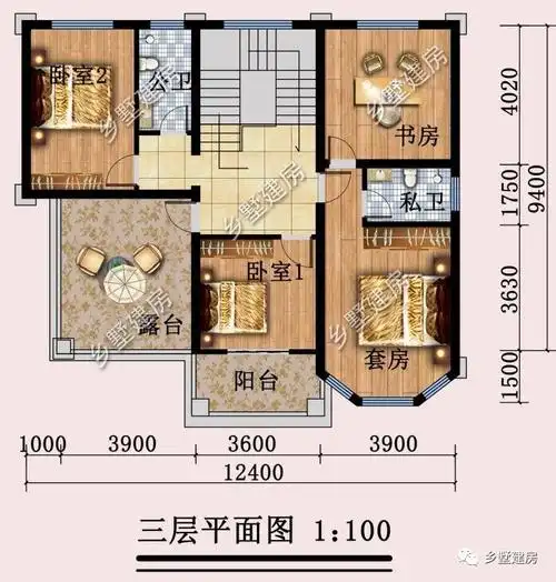 12x9米农村三层别墅,典雅大气,经典舒适,真真美出新高度!