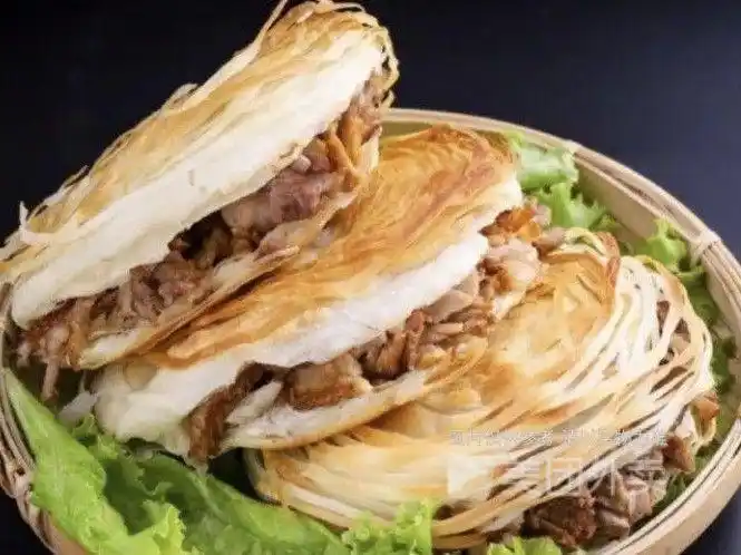 老潼关脆皮肉夹馍图片