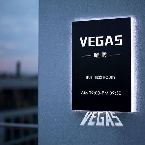 创意镂空灯箱挂墙式led定做发光字-来自店铺【吴江欧果字牌标识】