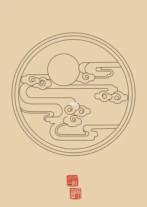 雕刻图案 #纹样 #矢量图 #画画  #传统文化  #中国传统图案纹样  云