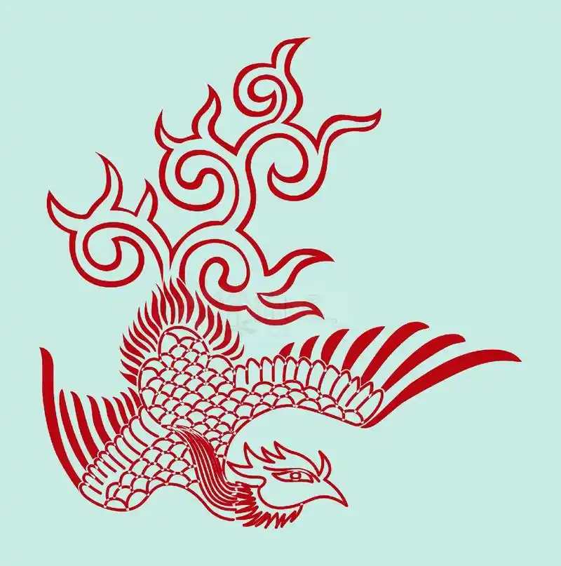 今天分享的是凤凰图腾拓片95 喜 - 抖音