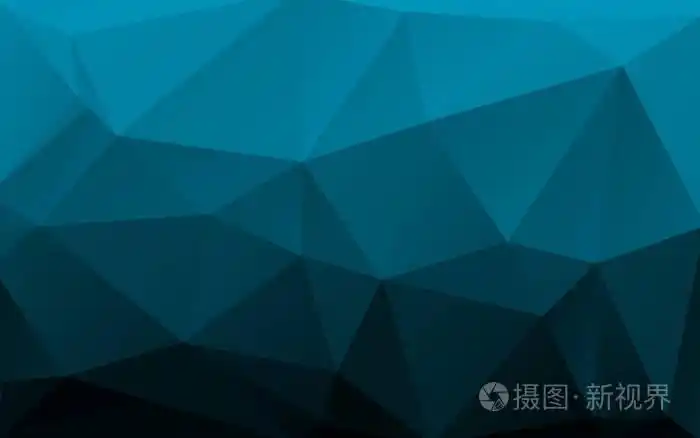 蓝黑渐变低聚背景.三角图案,现代设计.几何背景,折纸风格.
