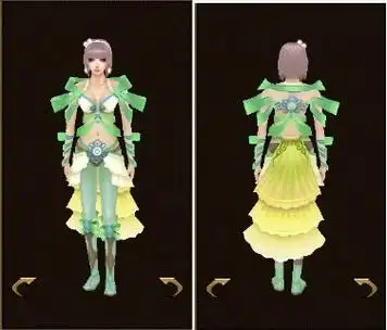 男女全版 天龙八部ol时装染色大全雪羽霜衣