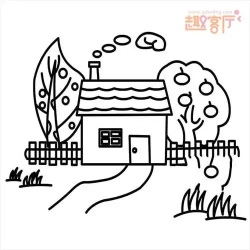 山水风景简笔画大全 画一幅简单好看的风景画