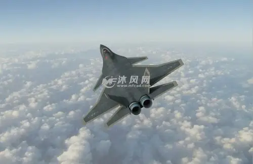 国产雪鸮隐身战机autocad模型文件