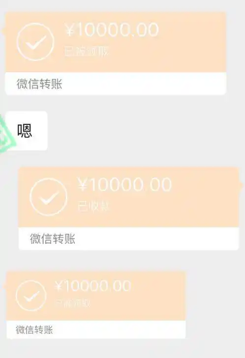 土豪转钱20万的女主现身了.