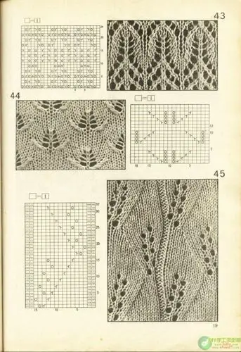 棒针模式----精选52款传统镂空花样