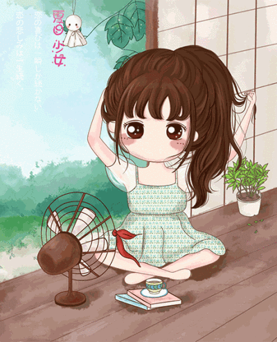 小薇的世界光 插画 壁纸 gif