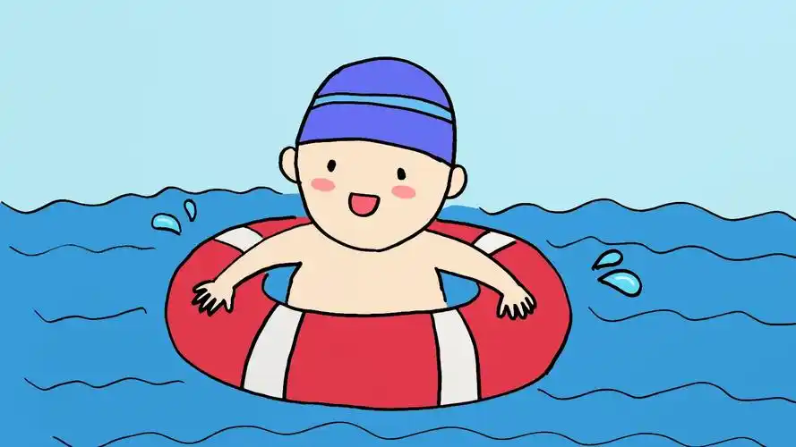 简笔画小孩游泳怎么画?