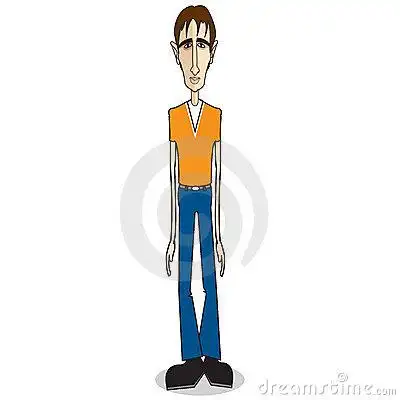 tall skinny man clipart