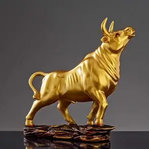 金牛摆件牛气冲天牛转乾坤牛的吉祥物中控台霸气牛创意可爱2021潮