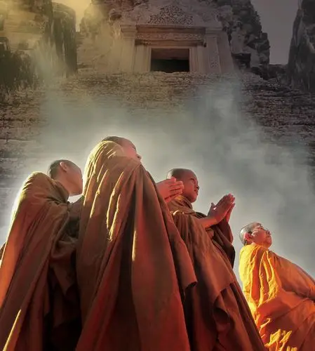 世界佛教会议的僧侣 摄影 齐达内信徒