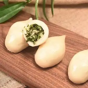 台州温岭农家手工荠菜猪肉咸圆炊圆糯米糍麻糍特产