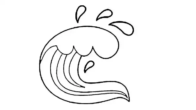 波浪简笔画怎么画