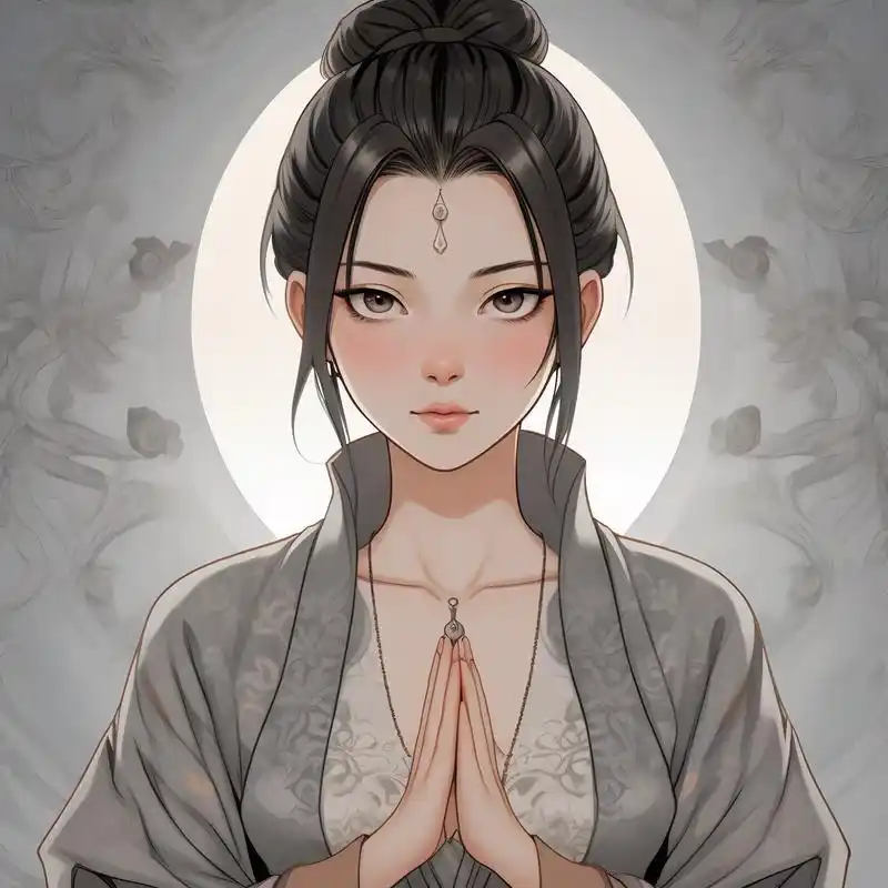 无论是精致的妆容,还是淡雅的服饰,都透露出一种与世无争的佛系态度.