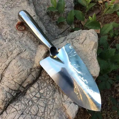 高档园艺小尖铲 不锈钢花铲 儿童小铁锹 花园小铲子 园林园艺工具