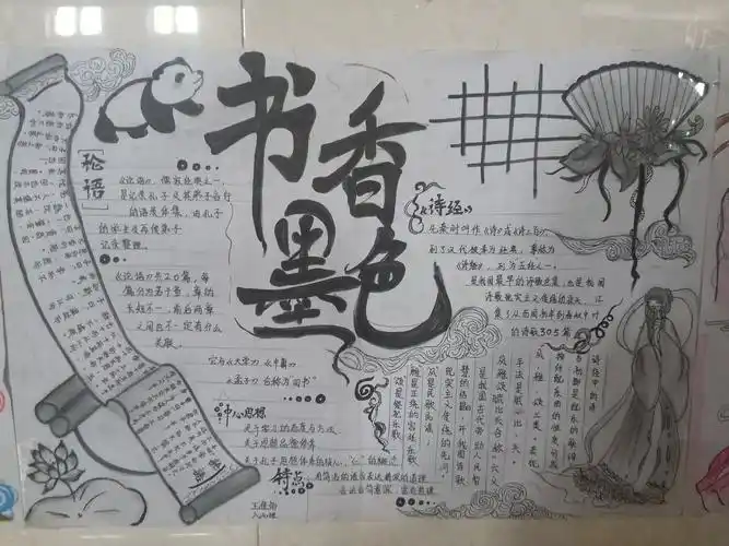 有关读书的优秀初中生手抄报初中生手抄报