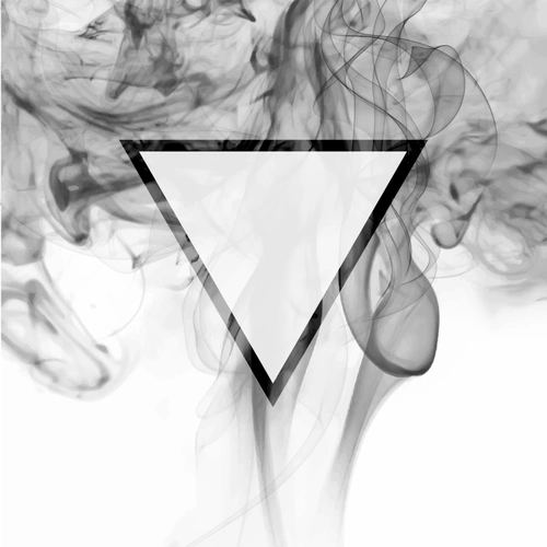 黑白烟雾海报背景图