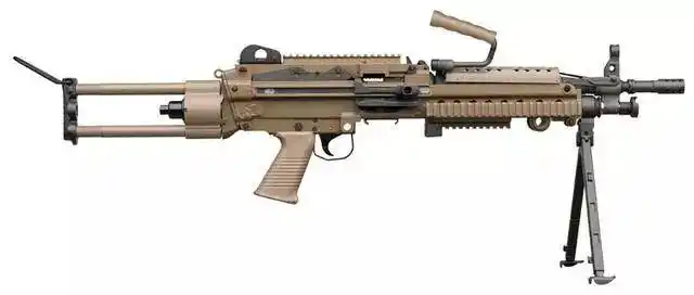 美军m249saw班用小口径轻机枪