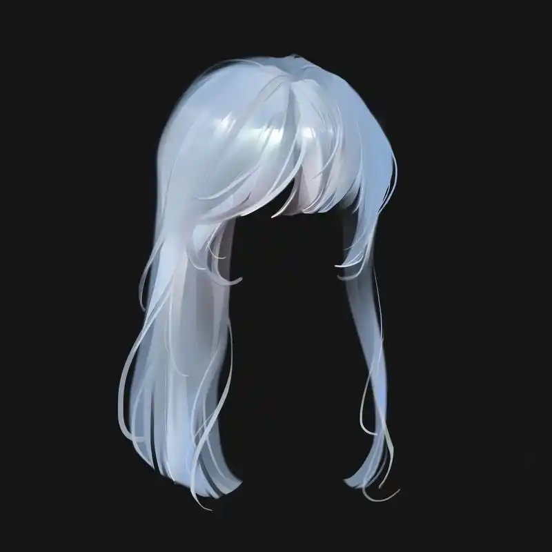 绘画过程 #头发画法 #板绘 #厚涂  分享我画头发的步骤 - 抖音