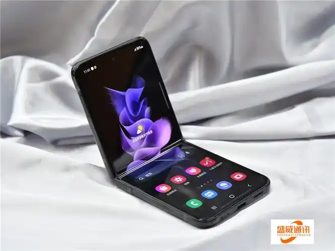 全新5g现货三星357110翻盖三代折叠手机国行激活flip3香槟金128gb官方