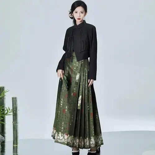 马面裙上衣搭配小个子秋冬日常可穿中国风明制汉服改良新中式女装