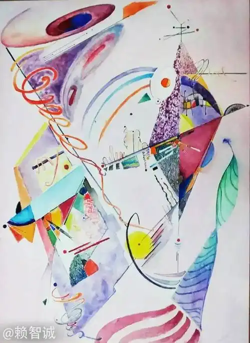 抽象画图片分享:后构成主义抽象画