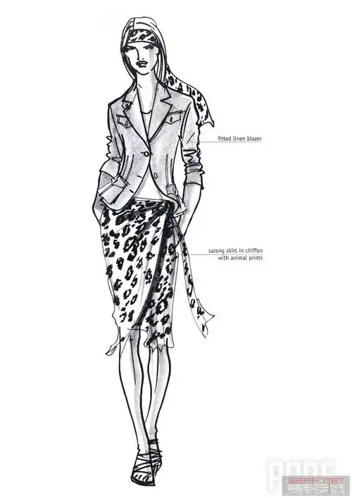 非常实用的线描稿-服装画/服装设计手稿 - 穿针引线服装论坛