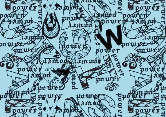 字母时尚印花图图片