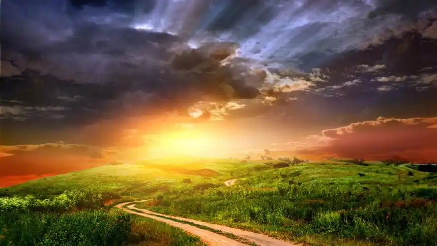 清新唯美日出美景图片桌面壁纸