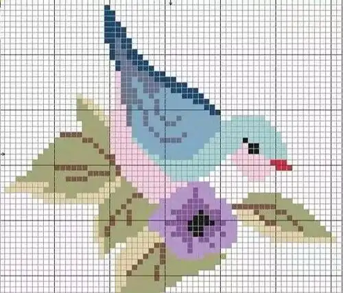 36款漂亮鸟儿十字绣图案,也可以做提花,非常好看,收藏!