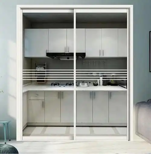 铝合金门极窄推拉门移门镶嵌洗手间门客厅厨房吊趟门玻璃门隔断门