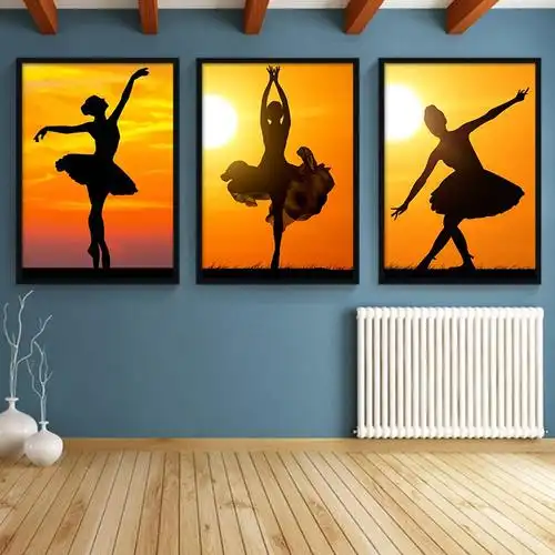 现代简约芭蕾舞装饰画卧室抽象挂画舞蹈教室壁画画艺术现代装饰画
