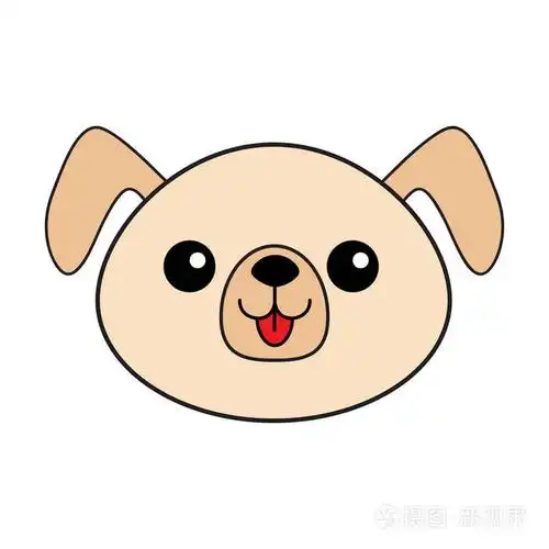 棕色. 可爱的卡通小狗角色. 卡瓦伊动物. 有趣的婴儿狗. 爱的贺卡.