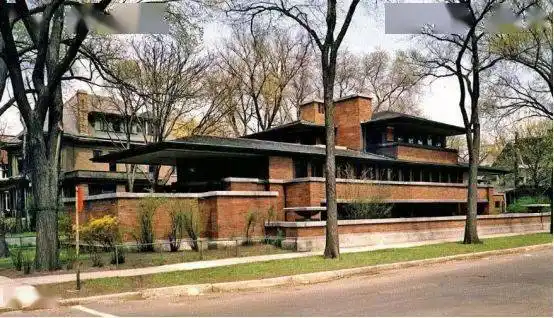 罗比住宅平面图代表建筑:罗比住宅,罗伯茨住宅5.