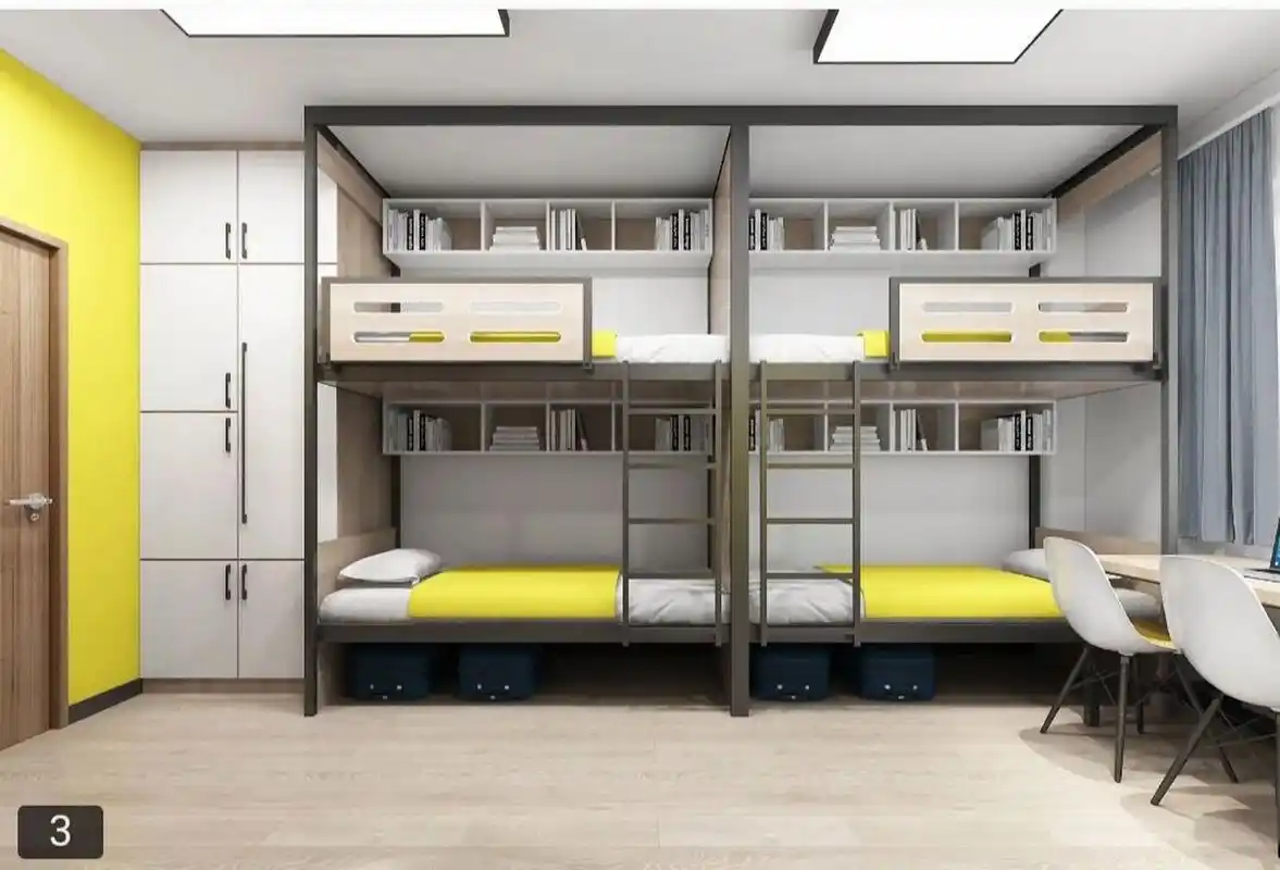 哈尔滨剑桥学院22届新生宿舍效果图 不是上床下桌3900真的亏死大一