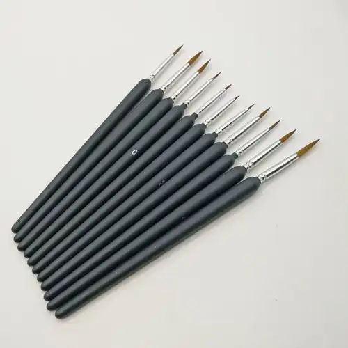 跨境专供狼毫勾线笔水粉水彩描线笔学生勾画笔极细套装厂家批发