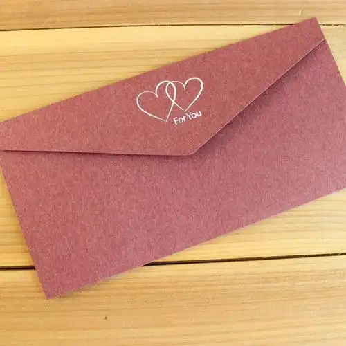 实体厂家开窗彩色信封印刷感谢信外贸信封带口水胶定做