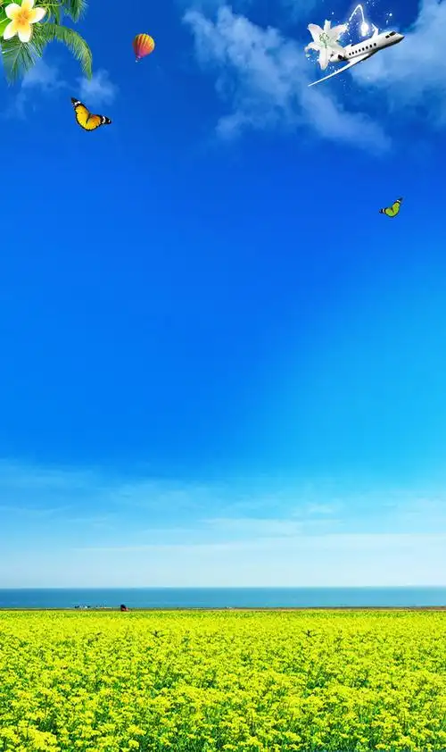 简约创意旅游海报背景素材