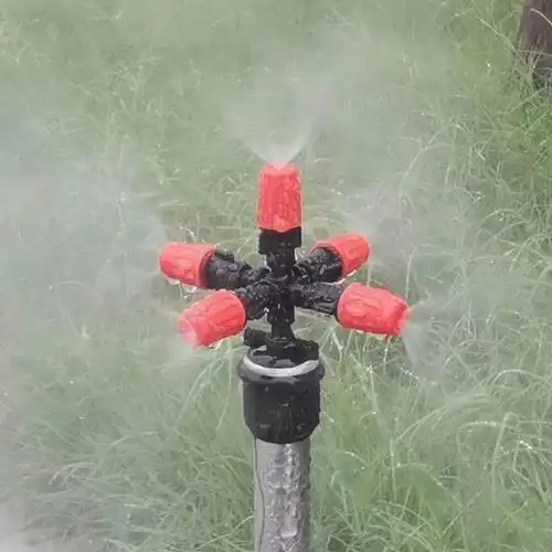 喷淋养护分塑料十字雾化水雾喷头工地防尘喷淋头工程降尘喷雾头降温