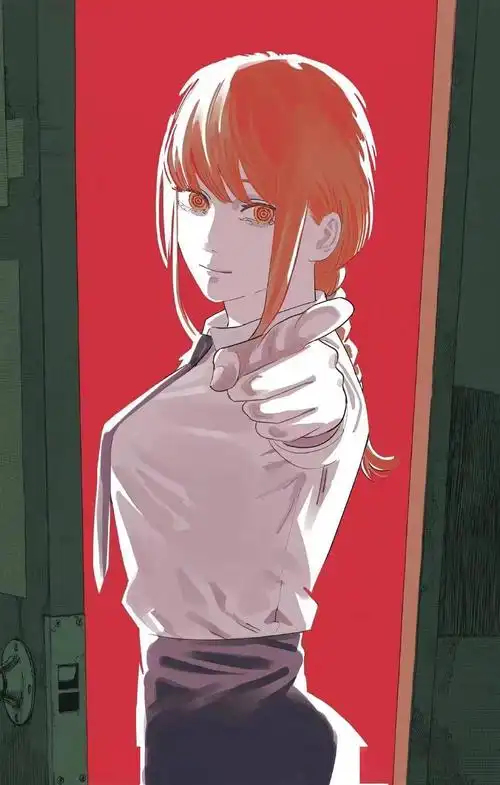 电锯人漫画彩页封面去字版