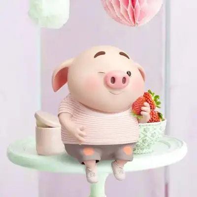 2019猪猪微信头像 分享一组超可爱的猪猪头像