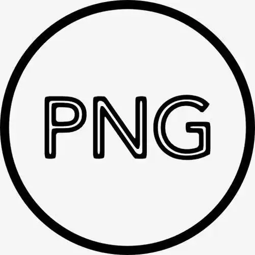 png图像文件类型的圆轮廓标图标