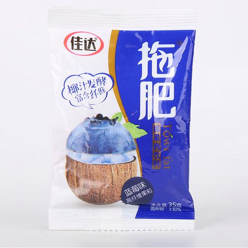 零食佳达拖肥托肥35g60袋怀旧椰肉椰果果肉果冻