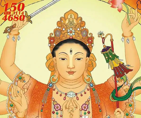 准提菩萨(准提佛母)石雕/铜雕/玻璃钢雕塑像厂家定制图片大全-菩萨像