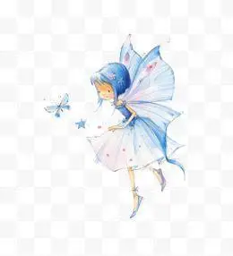 蓝色翅膀的小精灵