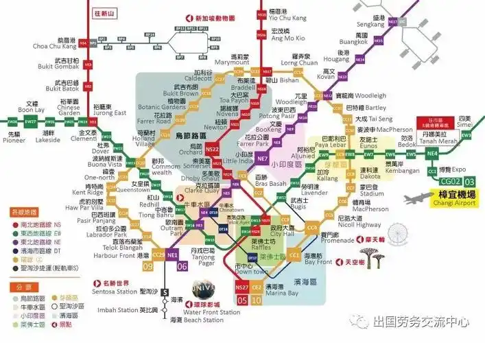 新加坡公交地铁秒懂交通攻略附地铁图