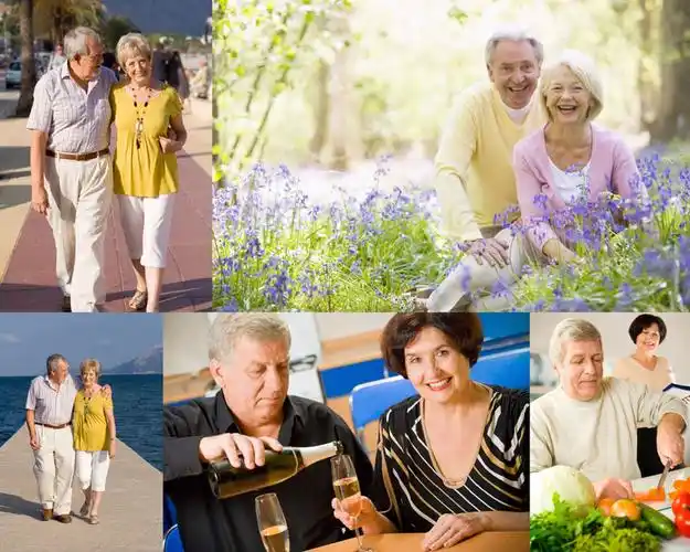 快乐开心老年人摄影高清图片