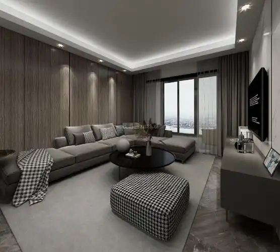 客厅吊顶现代简约 客厅吊顶现代风格装修效果图