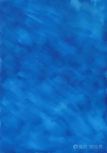 蓝色水彩背景,笔触纹理